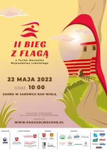 2 bieg z flagą - plakat A3 3